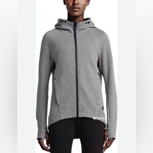 Nike Tech full zip hoodie sweatshirt gray small